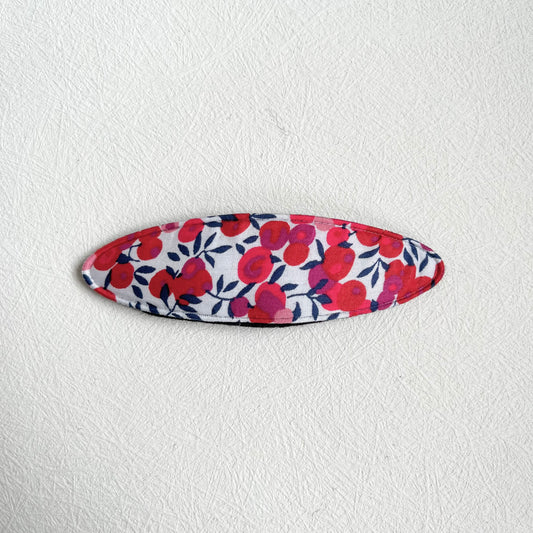 Large Snap Hair Clip - Liberty Wiltshire Red