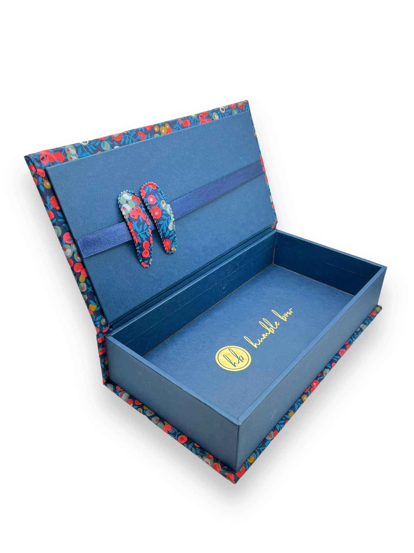 Fabric Wrapped Box - Liberty Wiltshire Navy