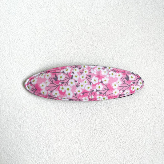 Large Snap Hair Clip - Liberty Mitsi Pink