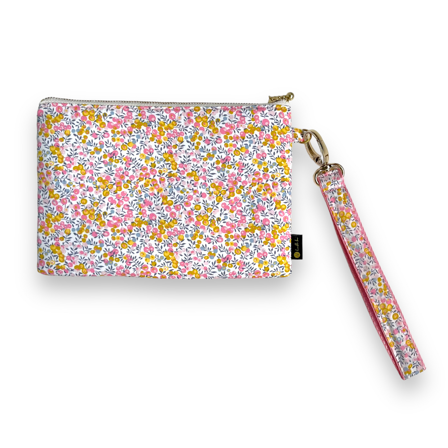 Wristlet Zip Pouch - Liberty Wiltshire Bud Pink